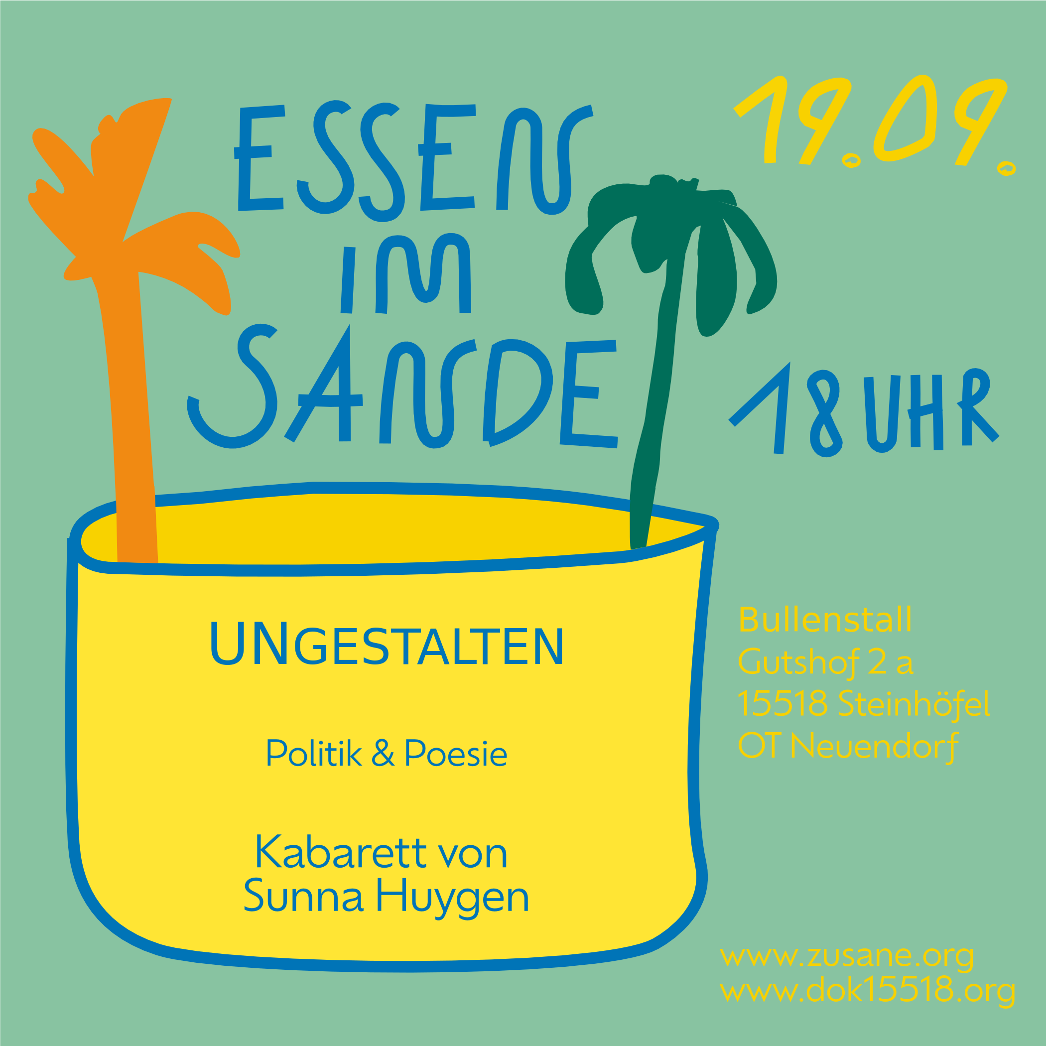 Essen im Sande 19.09 // Kabarett mit Sunna Huygen