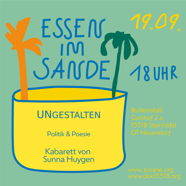 Essen im Sande 19.09 // Kabarett mit Sunna Huygen